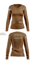 Hudspeth county sheriff office 47128359 Women's Long Sleeve V-neck Shirt - 30