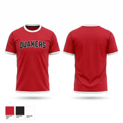 Short Sleeve Performance Shirt, Quakers, Softball, Teamtime, Team time, sublimation, custom sports apparel, team uniforms, spirit wear, spiritwear, sports uniforms, custom shirts, team store, custom team store, fundraiser sports, apparel fundraiser