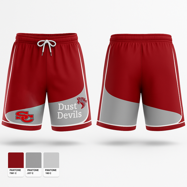 Athletic Shorts With Pockets, Dust devils, Men's Basketball, Teamtime, Team time, sublimation, custom sports apparel, team uniforms, spirit wear, spiritwear, sports uniforms, custom shirts, team store, custom team store, fundraiser sports, apparel fundraiser