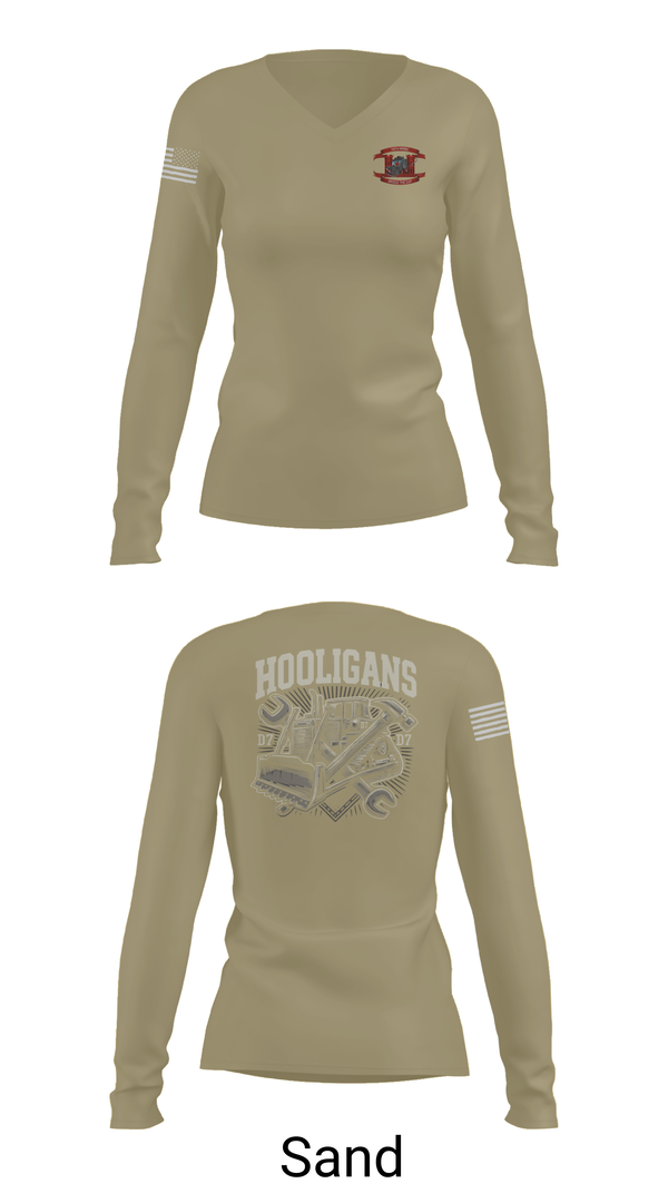 Womens Long Sleeve Vneck Shirt, 74th MRBC, , Teamtime, Team time, sublimation, custom sports apparel, team uniforms, spirit wear, spiritwear, sports uniforms, custom shirts, team store, custom team store, fundraiser sports, apparel fundraiser