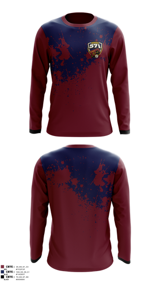 Long Sleeve Performance Shirt, AYSO Region 571, Men's Soccer, Teamtime, Team time, sublimation, custom sports apparel, team uniforms, spirit wear, spiritwear, sports uniforms, custom shirts, team store, custom team store, fundraiser sports, apparel fundraiser