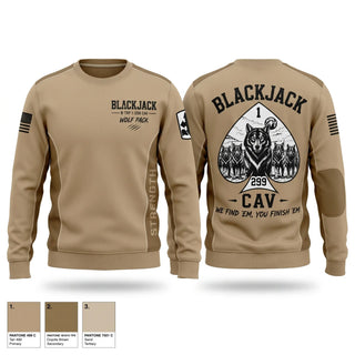 Crew Neck Sweatshirt, BLACKJACK, National Guard, Teamtime, Team time, sublimation, custom sports apparel, team uniforms, spirit wear, spiritwear, sports uniforms, custom shirts, team store, custom team store, fundraiser sports, apparel fundraiser