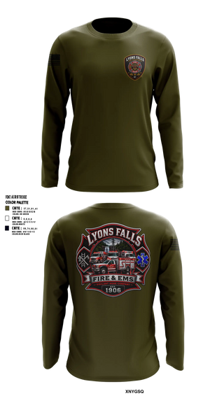 Long Sleeve Performance Shirt, Lyons falls fire, Fire Department, Teamtime, Team time, sublimation, custom sports apparel, team uniforms, spirit wear, spiritwear, sports uniforms, custom shirts, team store, custom team store, fundraiser sports, apparel fundraiser