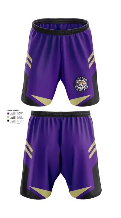 Onsted Wildcats 80514527 Athletic Shorts With Pockets - 2