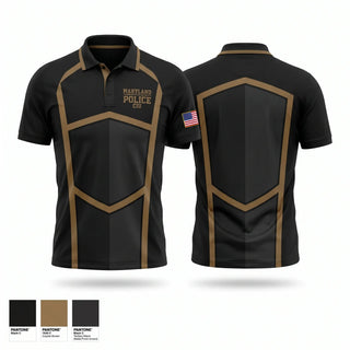 Short Sleeve Performance Polo, Maryland Transportation Authority Police CIU, Police, Teamtime, Team time, sublimation, custom sports apparel, team uniforms, spirit wear, spiritwear, sports uniforms, custom shirts, team store, custom team store, fundraiser sports, apparel fundraiser