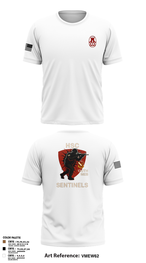 Old School Cotton Feel Shirt, HSC 130th MEB, Army, Teamtime, Team time, sublimation, custom sports apparel, team uniforms, spirit wear, spiritwear, sports uniforms, custom shirts, team store, custom team store, fundraiser sports, apparel fundraiser