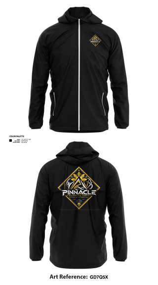 Windbreaker, Pinnacle Martial Arts, , Teamtime, Team time, sublimation, custom sports apparel, team uniforms, spirit wear, spiritwear, sports uniforms, custom shirts, team store, custom team store, fundraiser sports, apparel fundraiser