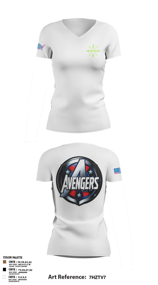 Womens Short Sleeve Vneck Shirt, 16th Ordnance battalion, , Teamtime, Team time, sublimation, custom sports apparel, team uniforms, spirit wear, spiritwear, sports uniforms, custom shirts, team store, custom team store, fundraiser sports, apparel fundraiser