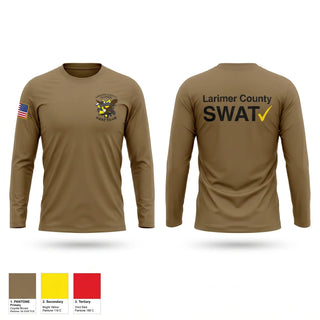 Long Sleeve Performance Shirt, Larimer County Swat, Police, Teamtime, Team time, sublimation, custom sports apparel, team uniforms, spirit wear, spiritwear, sports uniforms, custom shirts, team store, custom team store, fundraiser sports, apparel fundraiser