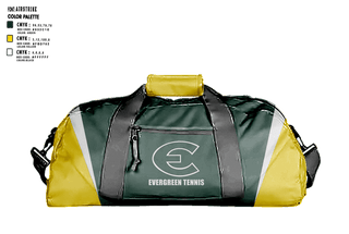 Duffle Bag, Evergreen High School Tennis, Tennis, Teamtime, Team time, sublimation, custom sports apparel, team uniforms, spirit wear, spiritwear, sports uniforms, custom shirts, team store, custom team store, fundraiser sports, apparel fundraiser