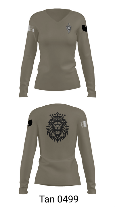 Vikings 78762125 Women's Long Sleeve V-neck Shirt - 77