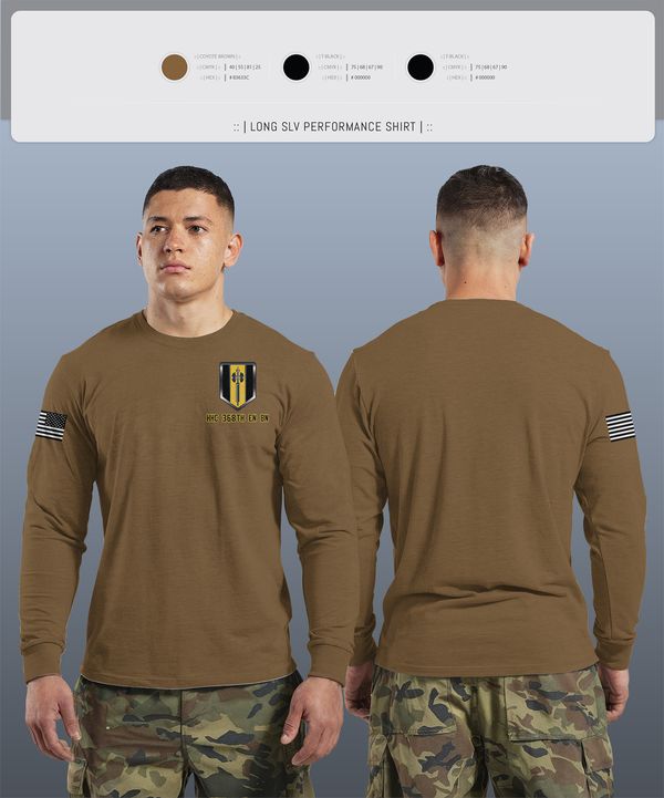 Long Sleeve Performance Shirt, HHC 368th EN BN, , Teamtime, Team time, sublimation, custom sports apparel, team uniforms, spirit wear, spiritwear, sports uniforms, custom shirts, team store, custom team store, fundraiser sports, apparel fundraiser