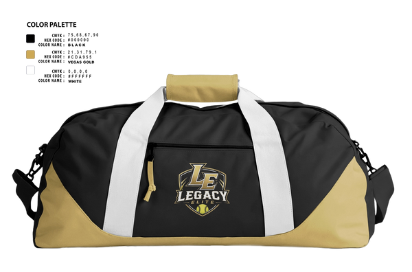 Duffle Bag, Legacy Elite, Softball, Teamtime, Team time, sublimation, custom sports apparel, team uniforms, spirit wear, spiritwear, sports uniforms, custom shirts, team store, custom team store, fundraiser sports, apparel fundraiser