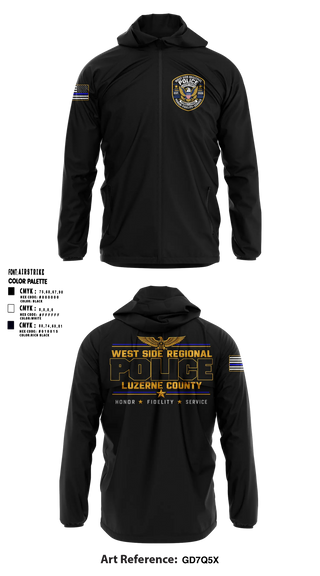 Windbreaker, West Side regional police department, Police, Teamtime, Team time, sublimation, custom sports apparel, team uniforms, spirit wear, spiritwear, sports uniforms, custom shirts, team store, custom team store, fundraiser sports, apparel fundraiser