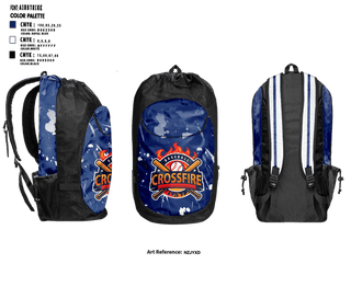 Gear Bag, Crossfire 12u, Baseball, Teamtime, Team time, sublimation, custom sports apparel, team uniforms, spirit wear, spiritwear, sports uniforms, custom shirts, team store, custom team store, fundraiser sports, apparel fundraiser
