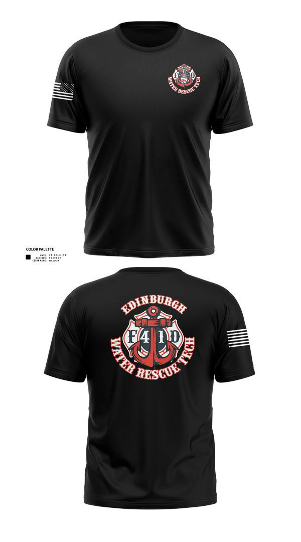 Short Sleeve Performance Shirt, Edinburgh Water Rescue, Fire Department, Teamtime, Team time, sublimation, custom sports apparel, team uniforms, spirit wear, spiritwear, sports uniforms, custom shirts, team store, custom team store, fundraiser sports, apparel fundraiser