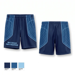 Athletic Shorts With Pockets, West Concord Police Department, Police, Teamtime, Team time, sublimation, custom sports apparel, team uniforms, spirit wear, spiritwear, sports uniforms, custom shirts, team store, custom team store, fundraiser sports, apparel fundraiser
