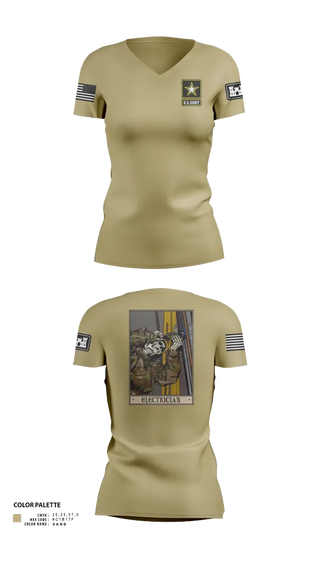 Womens Short Sleeve Vneck Shirt, 378th ECC, , Teamtime, Team time, sublimation, custom sports apparel, team uniforms, spirit wear, spiritwear, sports uniforms, custom shirts, team store, custom team store, fundraiser sports, apparel fundraiser