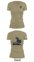 7455th MORU 95873552 Women's Short Sleeve V-neck Shirt - 88