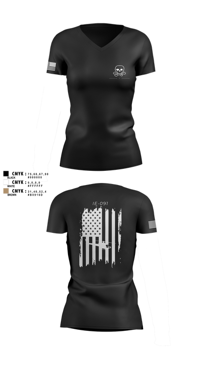 TRF 911 66573604 Women's Short Sleeve V-neck Shirt - 34