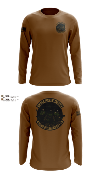 Long Sleeve Performance Shirt, 628 Security Forces, Air Force, Teamtime, Team time, sublimation, custom sports apparel, team uniforms, spirit wear, spiritwear, sports uniforms, custom shirts, team store, custom team store, fundraiser sports, apparel fundraiser