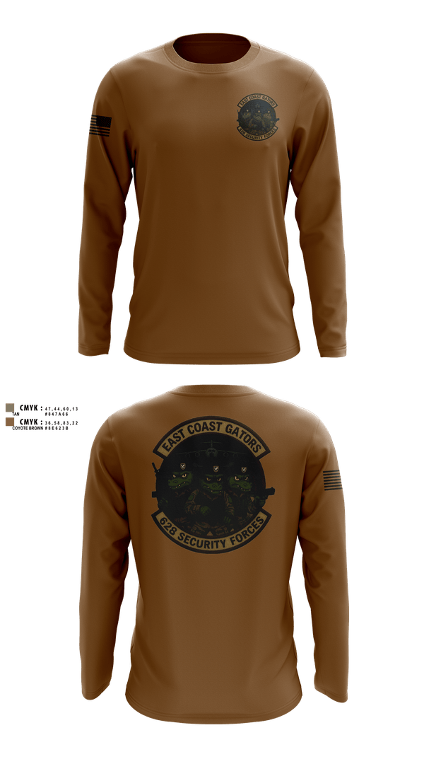 Long Sleeve Performance Shirt, 628 Security Forces, Air Force, Teamtime, Team time, sublimation, custom sports apparel, team uniforms, spirit wear, spiritwear, sports uniforms, custom shirts, team store, custom team store, fundraiser sports, apparel fundraiser