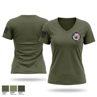 Womens Short Sleeve Vneck Shirt, Park Ranger, Police, Teamtime, Team time, sublimation, custom sports apparel, team uniforms, spirit wear, spiritwear, sports uniforms, custom shirts, team store, custom team store, fundraiser sports, apparel fundraiser