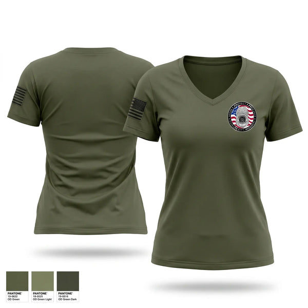 Womens Short Sleeve Vneck Shirt, Park Ranger, Police, Teamtime, Team time, sublimation, custom sports apparel, team uniforms, spirit wear, spiritwear, sports uniforms, custom shirts, team store, custom team store, fundraiser sports, apparel fundraiser