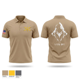 Short Sleeve Performance Polo, 175 CPT, National Guard, Teamtime, Team time, sublimation, custom sports apparel, team uniforms, spirit wear, spiritwear, sports uniforms, custom shirts, team store, custom team store, fundraiser sports, apparel fundraiser