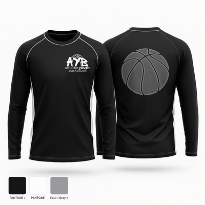 Amador Youth Basketball  Long Sleeve Performance Shirt 1