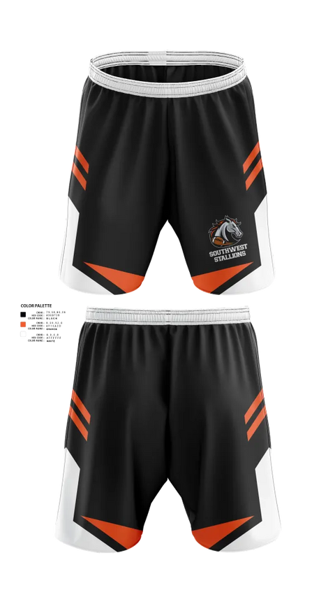Athletic Shorts With Pockets, Southwest Stallions, , Teamtime, Team time, sublimation, custom sports apparel, team uniforms, spirit wear, spiritwear, sports uniforms, custom shirts, team store, custom team store, fundraiser sports, apparel fundraiser