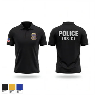 Short Sleeve Performance Polo, IRS-CI, Police, Teamtime, Team time, sublimation, custom sports apparel, team uniforms, spirit wear, spiritwear, sports uniforms, custom shirts, team store, custom team store, fundraiser sports, apparel fundraiser
