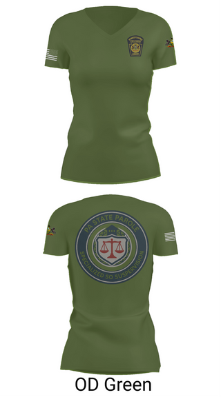 Womens Short Sleeve Vneck Shirt, Specialized Sex Offender Supervision, Police, Teamtime, Team time, sublimation, custom sports apparel, team uniforms, spirit wear, spiritwear, sports uniforms, custom shirts, team store, custom team store, fundraiser sports, apparel fundraiser