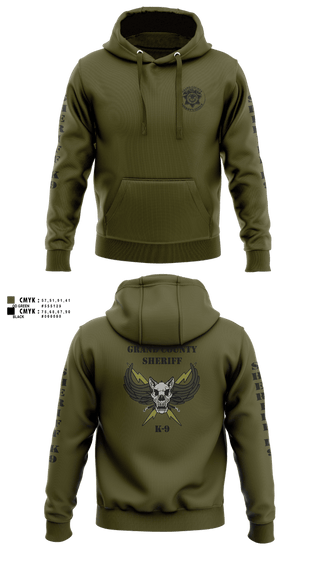 Hoodie, GCSO K9, Police, Teamtime, Team time, sublimation, custom sports apparel, team uniforms, spirit wear, spiritwear, sports uniforms, custom shirts, team store, custom team store, fundraiser sports, apparel fundraiser