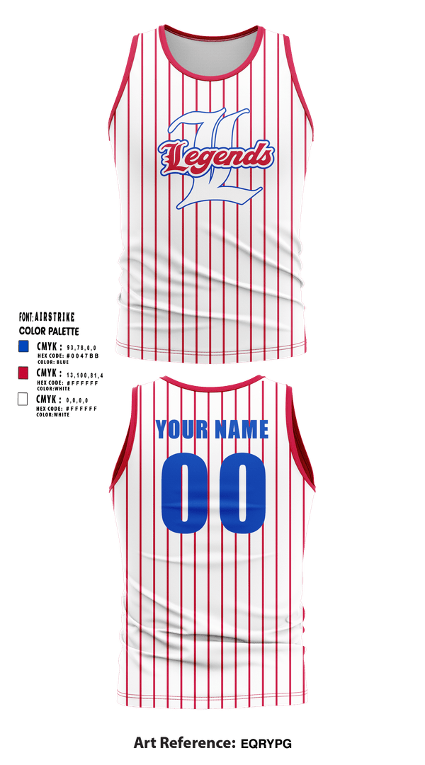 Tank Top, Leander Legends, Baseball, Teamtime, Team time, sublimation, custom sports apparel, team uniforms, spirit wear, spiritwear, sports uniforms, custom shirts, team store, custom team store, fundraiser sports, apparel fundraiser