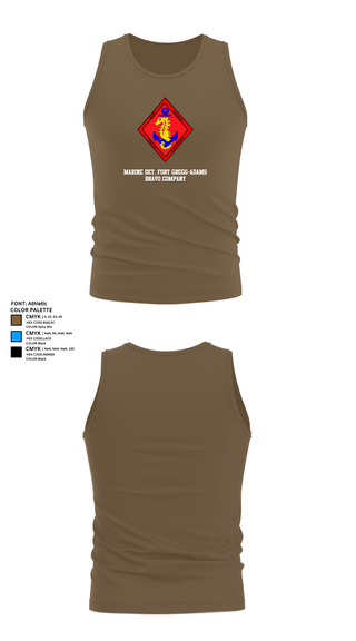 Tank Top, Marine Det. Fort Gregg-Adams Bravo Company, , Teamtime, Team time, sublimation, custom sports apparel, team uniforms, spirit wear, spiritwear, sports uniforms, custom shirts, team store, custom team store, fundraiser sports, apparel fundraiser