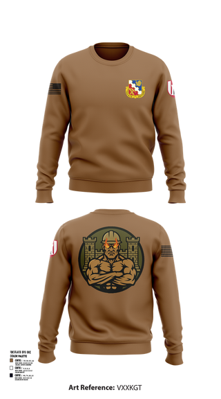 Crew Neck Sweatshirt, 317th ECC, Army, Teamtime, Team time, sublimation, custom sports apparel, team uniforms, spirit wear, spiritwear, sports uniforms, custom shirts, team store, custom team store, fundraiser sports, apparel fundraiser