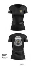 Veterans Affairs Police 31710090 Women's Short Sleeve V-neck Shirt - 1