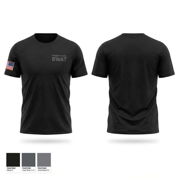 Short Sleeve Performance Shirt, Dodge County SWAT, Police, Teamtime, Team time, sublimation, custom sports apparel, team uniforms, spirit wear, spiritwear, sports uniforms, custom shirts, team store, custom team store, fundraiser sports, apparel fundraiser