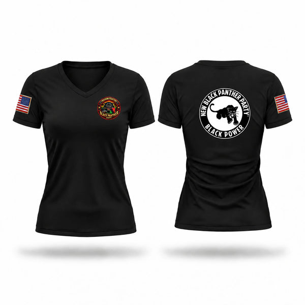 Freedom Fighters NBPP Women's Short Sleeve V-neck Shirt - 1