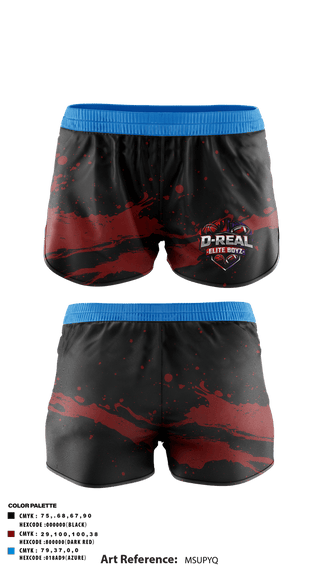 Track Shorts, D-real elite boyz, , Teamtime, Team time, sublimation, custom sports apparel, team uniforms, spirit wear, spiritwear, sports uniforms, custom shirts, team store, custom team store, fundraiser sports, apparel fundraiser