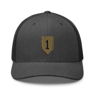 1st infantry division 88621490 Retro Trucker Hat | Yupoong 6606