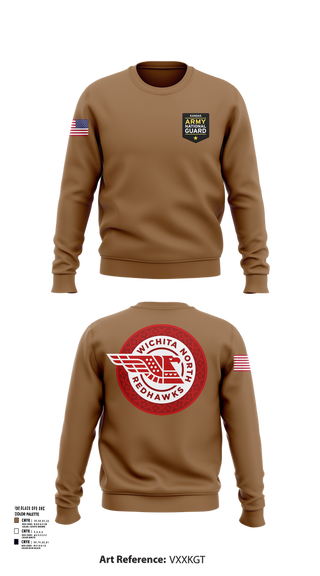 Crew Neck Sweatshirt, Wichita North Redhawks NG, , Teamtime, Team time, sublimation, custom sports apparel, team uniforms, spirit wear, spiritwear, sports uniforms, custom shirts, team store, custom team store, fundraiser sports, apparel fundraiser