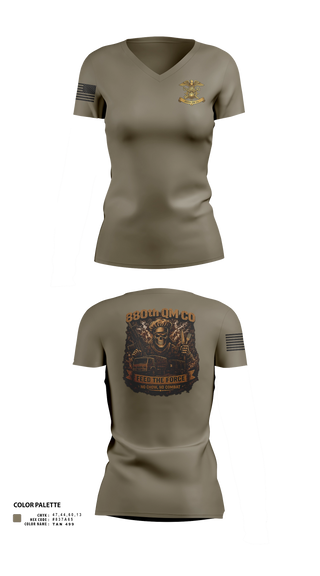 Womens Short Sleeve Vneck Shirt, 880th QM CO, Army, Teamtime, Team time, sublimation, custom sports apparel, team uniforms, spirit wear, spiritwear, sports uniforms, custom shirts, team store, custom team store, fundraiser sports, apparel fundraiser