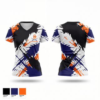 Womens Short Sleeve Vneck Shirt, Cavalier Wrestling, Wrestling, Teamtime, Team time, sublimation, custom sports apparel, team uniforms, spirit wear, spiritwear, sports uniforms, custom shirts, team store, custom team store, fundraiser sports, apparel fundraiser