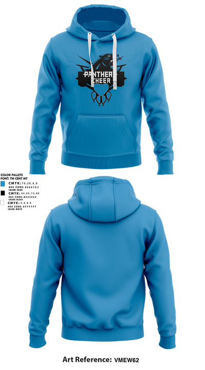 Cramerton Panthers Football and Cheer 89738490 Hoodie - 1
