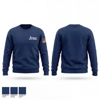 Crew Neck Sweatshirt, Jroc, Air Force, Teamtime, Team time, sublimation, custom sports apparel, team uniforms, spirit wear, spiritwear, sports uniforms, custom shirts, team store, custom team store, fundraiser sports, apparel fundraiser
