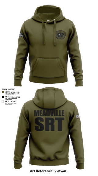 Hoodie, Meadville SRT, Police, Teamtime, Team time, sublimation, custom sports apparel, team uniforms, spirit wear, spiritwear, sports uniforms, custom shirts, team store, custom team store, fundraiser sports, apparel fundraiser
