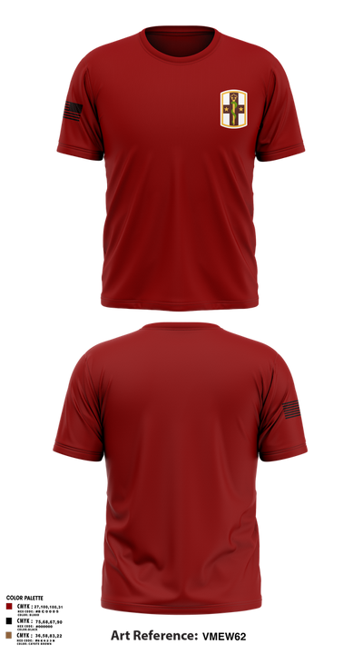 441 medical company ground ambulance 37316787 Short Sleeve Performance Shirt - 1