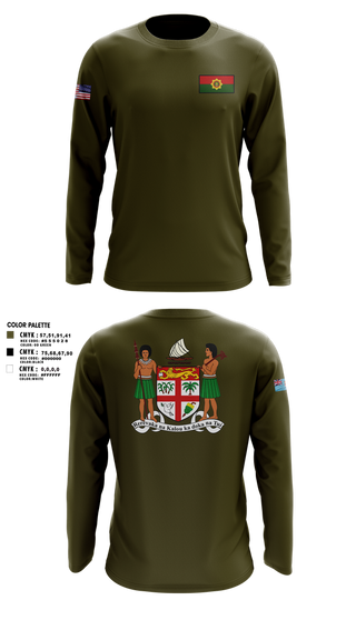 Long Sleeve Performance Shirt, Republic Of Fiji Military Forces, Army, Teamtime, Team time, sublimation, custom sports apparel, team uniforms, spirit wear, spiritwear, sports uniforms, custom shirts, team store, custom team store, fundraiser sports, apparel fundraiser